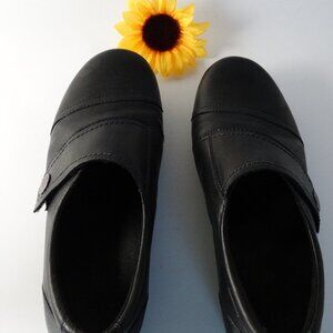 ABEO Ivonne Black Leather Shoes Size 8